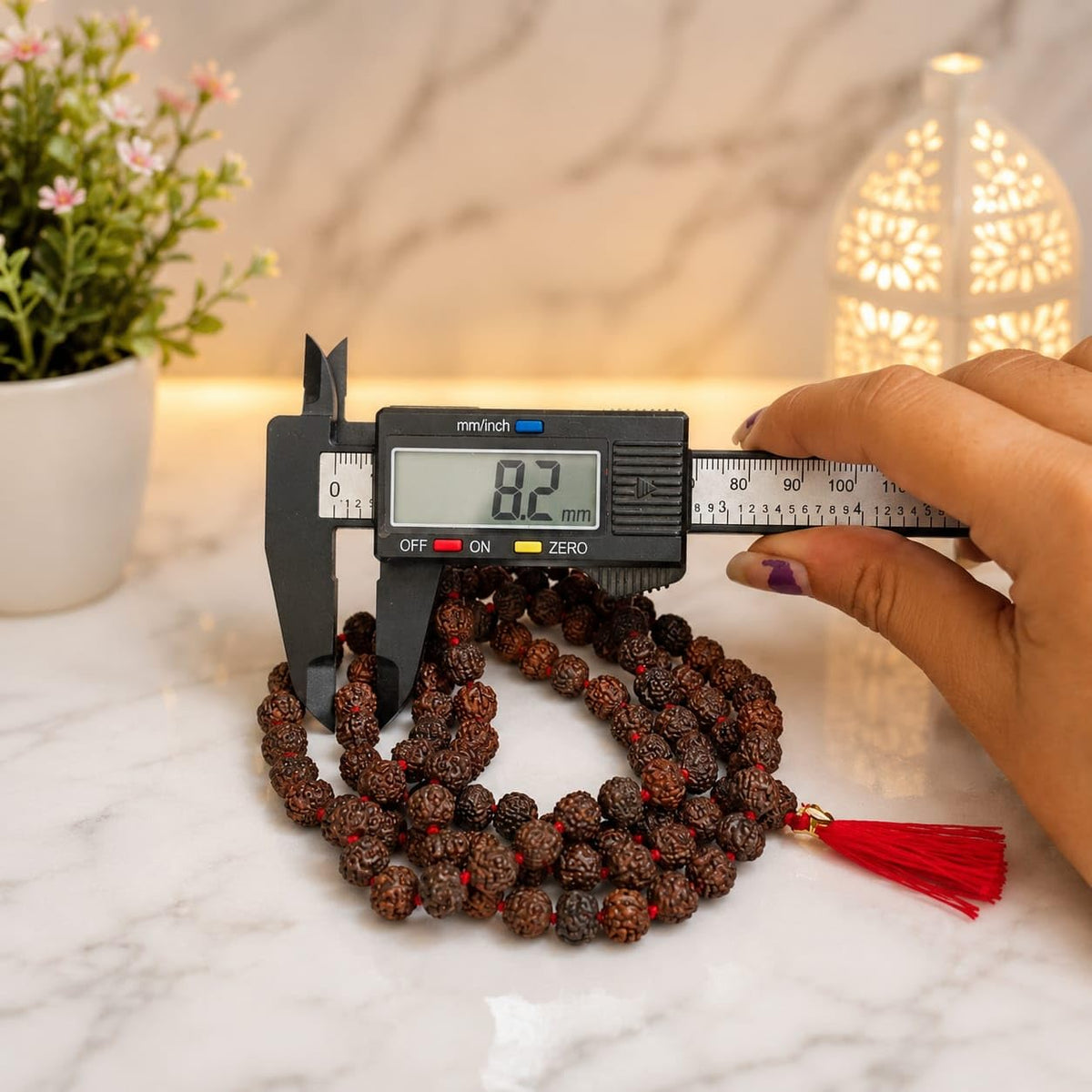Black Rudraksha Mala 8MM 108+1 Beads Lab Certified | Malawala