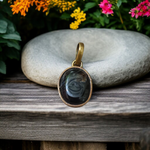 Black Sulemani Hakik Pendant - Natural Black Agate for Protection & Grounding with Lab Certificate - Malawala