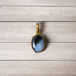 Black Sulemani Hakik Pendant - Natural Black Agate for Protection & Grounding with Lab Certificate - Malawala