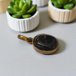 Black Sulemani Hakik Pendant - Natural Black Agate for Protection & Grounding with Lab Certificate - Malawala