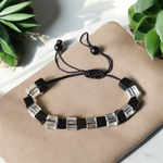 Black & White Crystal Bracelet – 8mm Beads for Attraction, Balance & Energy Healing by MalaWala