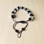Black & White Crystal Bracelet – 8mm Beads for Attraction, Balance & Energy Healing by MalaWala