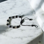 Black & White Crystal Bracelet – 8mm Beads for Attraction, Balance & Energy Healing by MalaWala