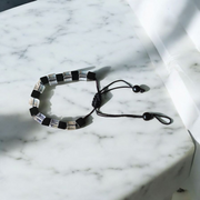 Black & White Crystal Bracelet – 8mm Beads for Attraction, Balance & Energy Healing by MalaWala