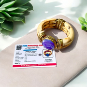 Blue Hakik (Agate) Bracelet – Antique Style, 8mm Beads, Lab Certified Gemstone Jewelry by MalaWala