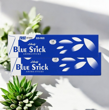 Blue Stick Aroma Incense – Economy Pack with Free Gift - Malawala