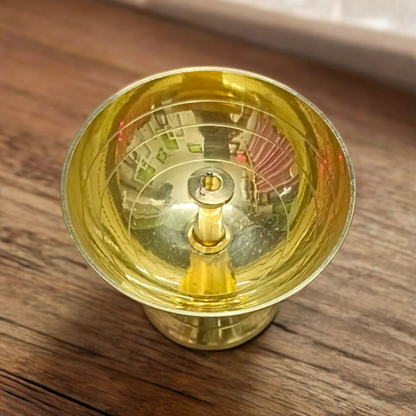 Brass Akhand Jyot | Pooja Oil Lamp | Pooja Room Brass Diya For Pooja | Akhand Jyot Diya For Pooja | Heavy Base Aarti Diya  Malawala