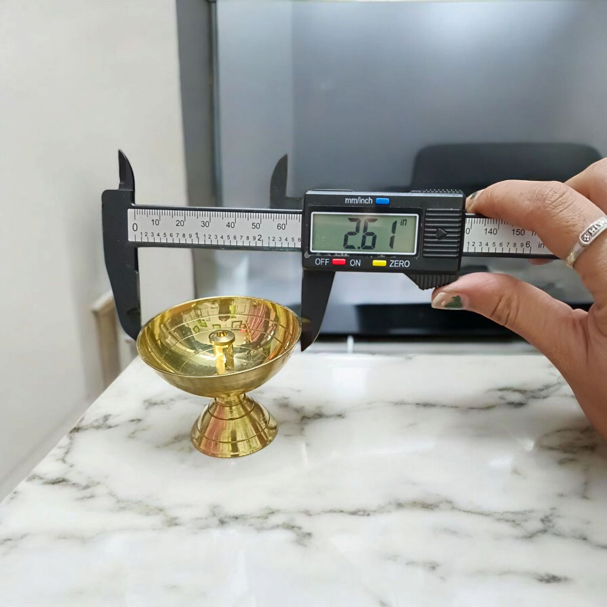 Brass Akhand Jyot | Pooja Oil Lamp | Pooja Room Brass Diya For Pooja | Akhand Jyot Diya For Pooja | Heavy Base Aarti Diya  Malawala