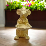 Brass Ganesha Mooshak Diya Idol – 3 Inches Tall | Decorative Oil Lamp Murti for Home and Temple | Malawala