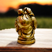 Brass Laughing Buddha | Standing Idol For Good Luck | Malawala