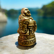 Brass Laughing Buddha | Standing Idol For Good Luck | Malawala