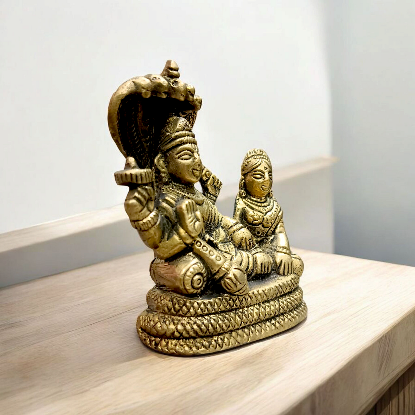 Brass Laxmi Narayan | Vishnu Ji Brass Idol | Malawala