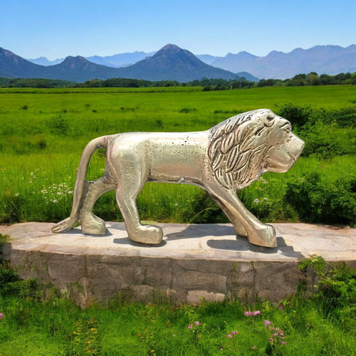 Brass Lion Statue for Office Vastu | By Malawala
