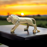 Brass Lion Statue for Office Vastu | By Malawala