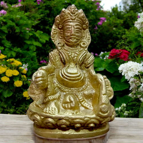Brass Lord Kubera Statue | Lord Kuber Idol In Brass | Kuber – Makes You Rich | Malawala