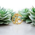 Brass Om Tilak Stamp – Forehead Thappa with Sacred ॐ Symbol for Puja and Meditation