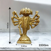 Brass Panchmukhi Hanuman Ji Murti | Bajrang Bali Statue | Malawala