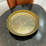Brass Plate for Pooja | Best for Use in Temple, Jyot, Brass Idol and Other Religious Purpose | Pure Brass Heavy Thali Malawala