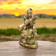Brass Saraswati Murti | Maa Saraswati Idol | Malawala