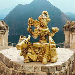 Brass Shiv Ji with Nandi | Brass Shiv Idol | Malawala