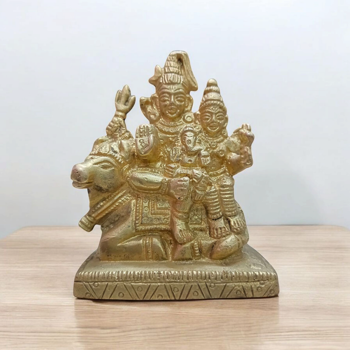 Brass Shiv Parivar | Shiv Parvati Ganesh Idol | Malawala
