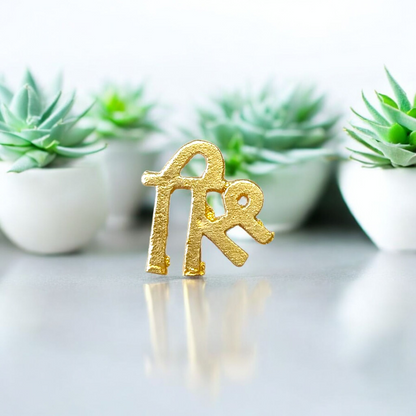 Brass Shri Tilak Stamp – Forehead Thappa with “श्री” Symbol for Puja, Meditation, and Rituals