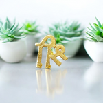 Brass Shri Tilak Stamp – Forehead Thappa with “श्री” Symbol for Puja, Meditation, and Rituals