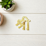 Brass Shri Tilak Stamp – Forehead Thappa with “श्री” Symbol for Puja, Meditation, and Rituals