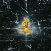 Brass Trishul Tripund Tilak Stamp – Forehead Thappa for Lord Shiva Devotees