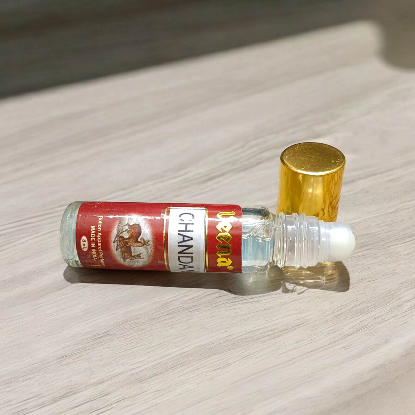 Chandan Attar Roll-On by Veena | Set of 2 | Premium 8ML Perfume | Natural Fragrance for Worship