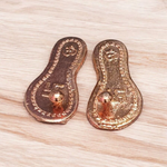 Charan Paduka In Copper with Plate | Bhagwan Ji Ke Charan | Pure Copper Made 7CM | Malawala |
