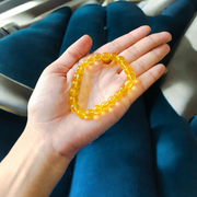 Citrine Bracelet – Diamond Cut Citrine Stone Bracelet for Men & Women | 8mm Beads – Lab Certified – Malawala