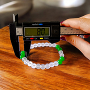 Clear Quartz & Aventurine Healing Bracelet 8MM Stretchable Lab Certified