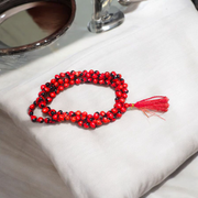 Combo Natural Lal Gunja Mala | Red Chirmi Beads Mala and Red Gunja Bracelet – Natural Lal Gunja Ka Bracelet – Lab Certified – Malawala