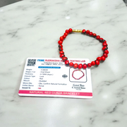 Combo Natural Lal Gunja Mala | Red Chirmi Beads Mala and Red Gunja Bracelet – Natural Lal Gunja Ka Bracelet – Lab Certified – Malawala