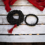 Combo of Black Rudraksha Mala & Black Rudraksha Bracelet | Lab Certified – Malawala