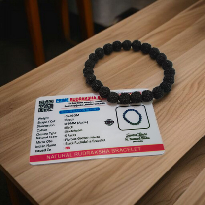 Combo of Black Rudraksha Mala & Black Rudraksha Bracelet | Lab Certified – Malawala