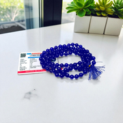 Combo of Blue Hakik Mala & Blue Tourmaline Bracelet | Lab Certified - Malawala