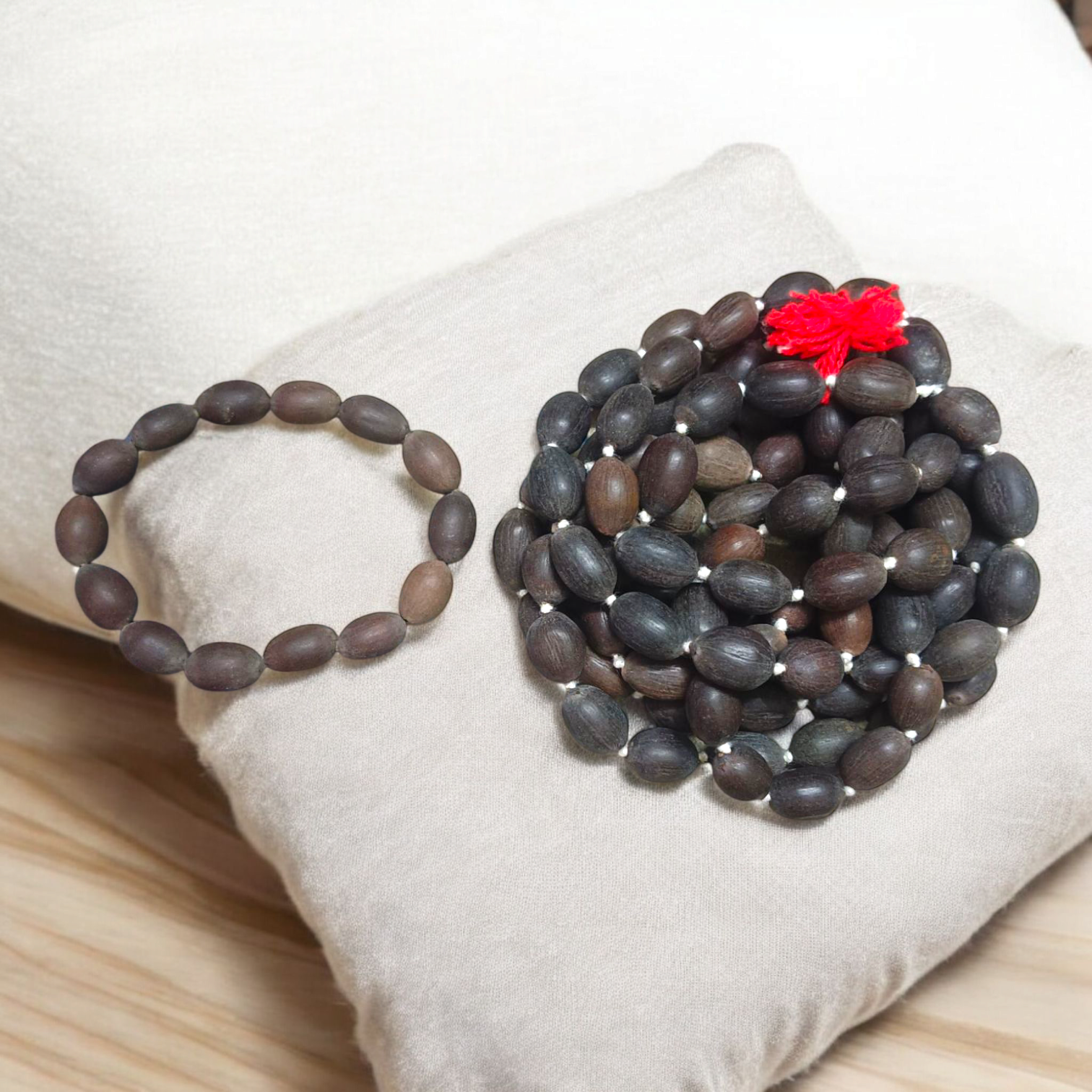 Combo of Natural Lotus Seeds Mala & Bracelet | Lab Certified – Malawala