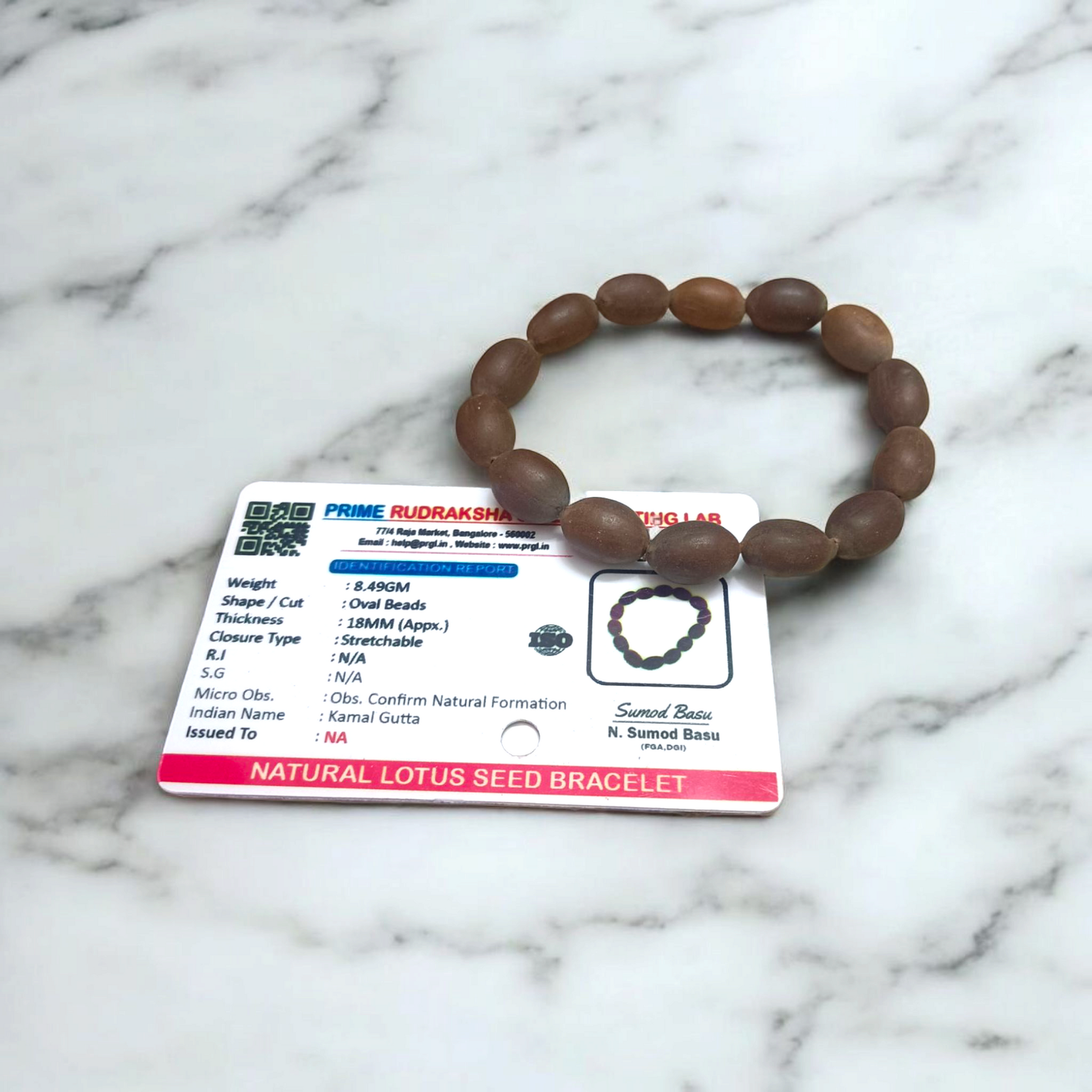 Combo of Natural Lotus Seeds Mala & Bracelet | Lab Certified – Malawala