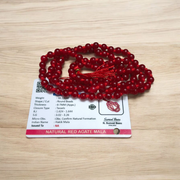 Combo of Red Agate Mala & Red Agate Bracelet | Lab Certified – Malawala