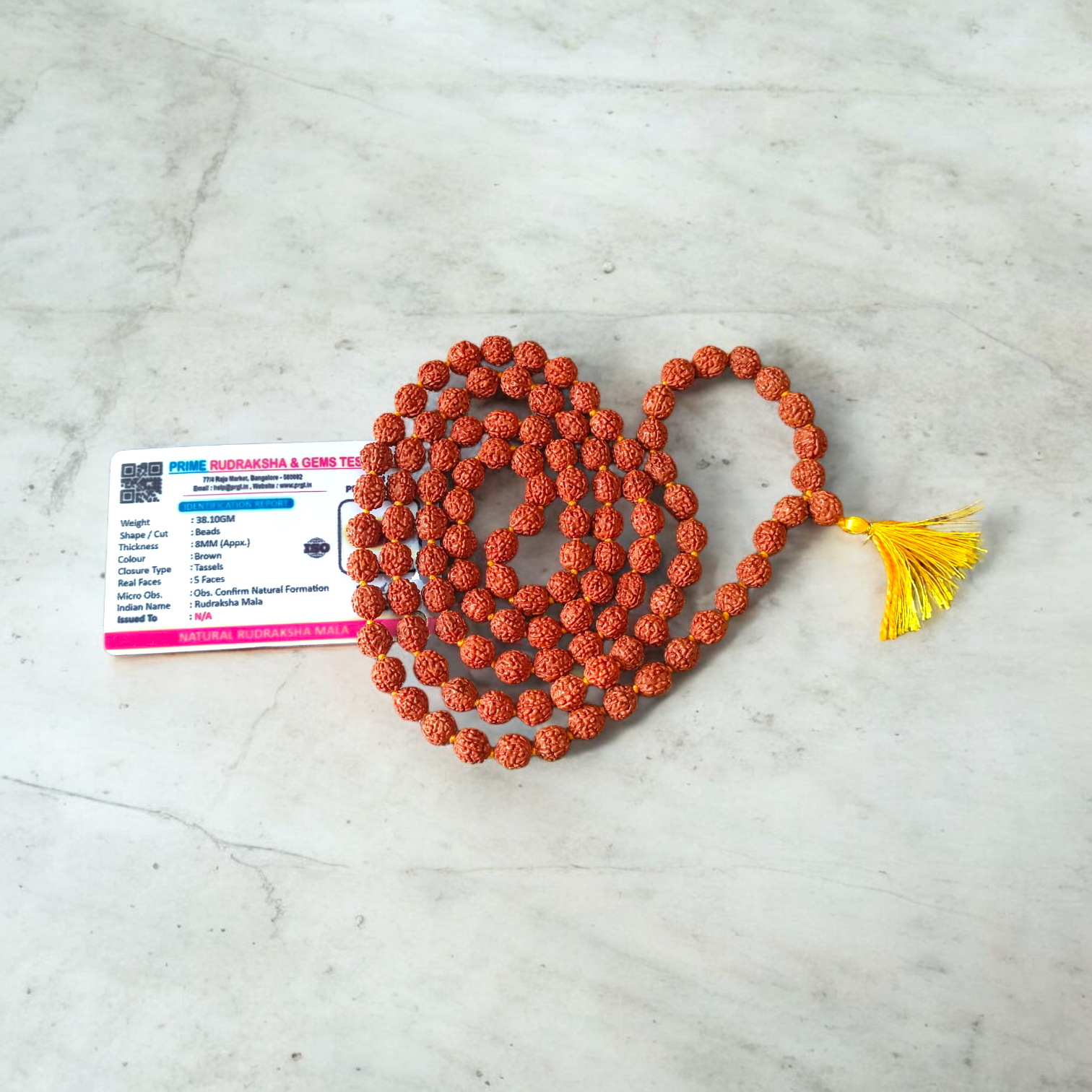 Combo set of Kamal Gutta Mala and Rudraksha Mala with 108+1 beads each, used for mantra chanting, meditation, and spiritual rituals