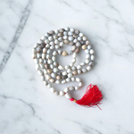 Combo set of Kamal Gutta Mala and Vaijanti Mala, hand-threaded prayer beads ideal for meditation, mantra chanting, and spiritual use
