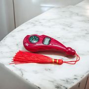 Compact digital finger counter with LED display and finger strap, ideal for prayer, japa, or tasbih counting