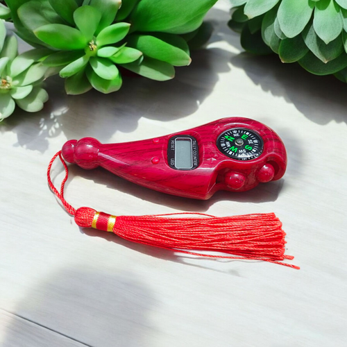 Compact digital finger counter with LED display and finger strap, ideal for prayer, japa, or tasbih counting