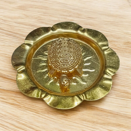 Copper Kachua Yantra With Plate | Wish Fulfilment Kachua | Feng Shui Tortoise | Malawala |