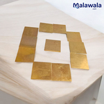 Copper Square Piece | Set of 11 | Copper Patra | For Pooja and Rituals – Malawala