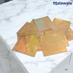Copper Square Piece | Set of 11 | Copper Patra | For Pooja and Rituals – Malawala