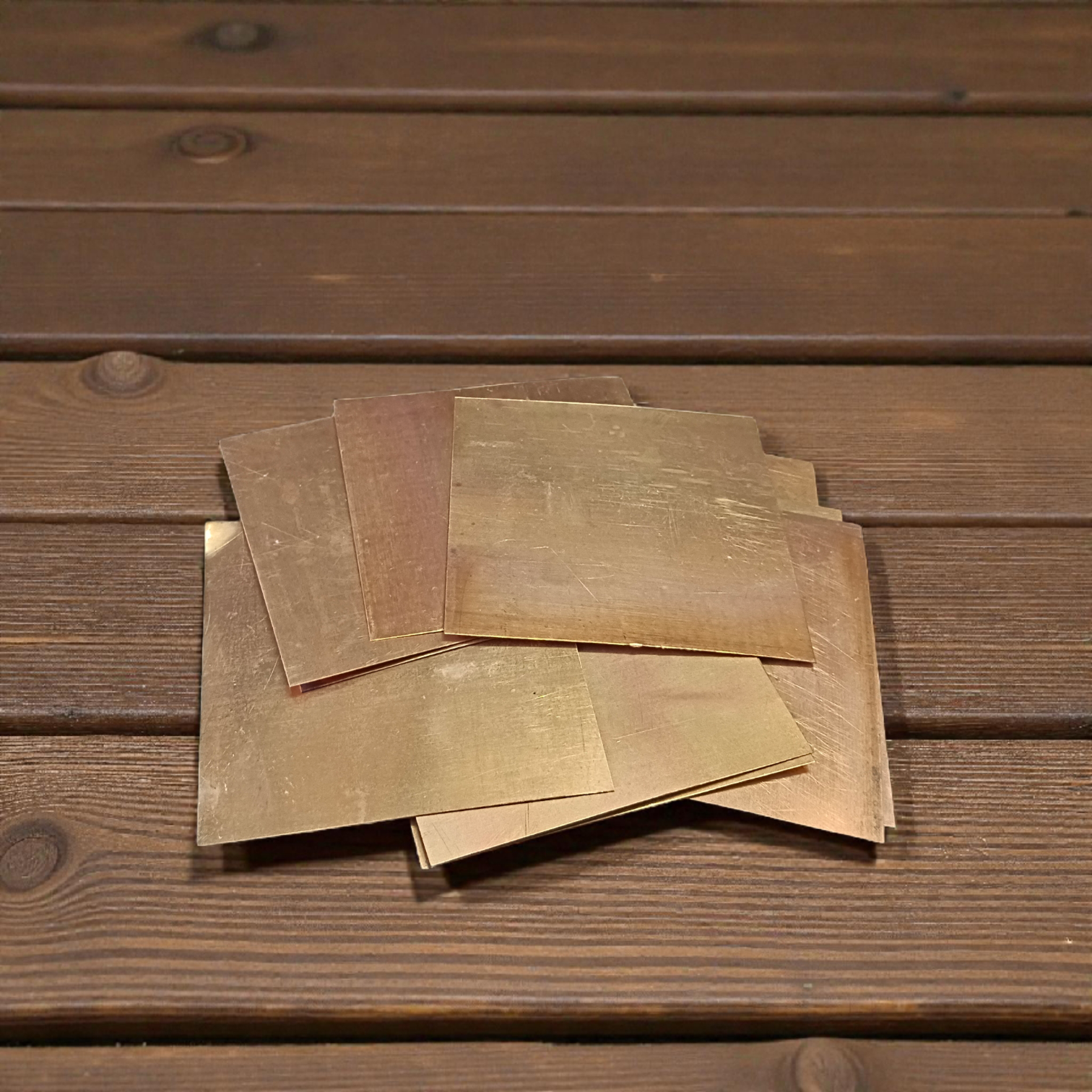 Copper Square Piece | Set of 11 | Copper Patra | For Pooja and Rituals – Malawala