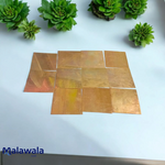 Copper Square Piece | Set of 11 | Copper Patra | For Pooja and Rituals – Malawala